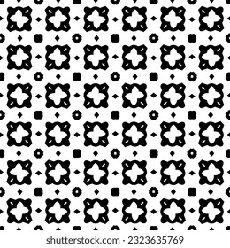 Patrón geométrico de estilo étnico. Fondo sin inconvenientes con formas abstractas. Papel pintado en blanco y negro. Resumen de fondo con Patrón repetitivo para la decoración, textil y de tela.