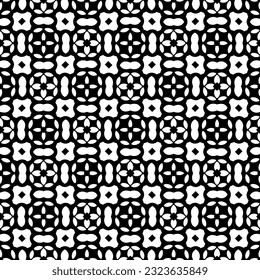 Geometric pattern in ethnic style. Seamless background  with  abstract shapes. Black and white wallpaper. Abstract background  with Repeating pattern for decor, textile and fabric.