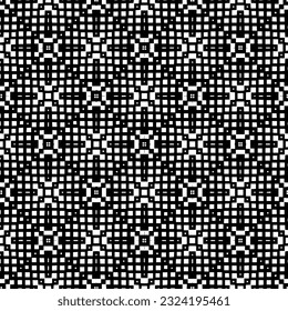Geometric pattern in ethnic style. Seamless ornament  with  abstract shapes. Black and white wallpaper. Abstract background  with Repeating pattern for decor, textile and fabric.