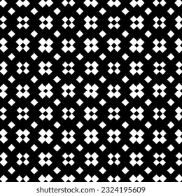 Geometric pattern in ethnic style. Seamless ornament  with  abstract shapes. Black and white wallpaper. Abstract background  with Repeating pattern for decor, textile and fabric.