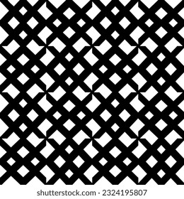 Geometric pattern in ethnic style. Seamless ornament  with  abstract shapes. Black and white wallpaper. Abstract background  with Repeating pattern for decor, textile and fabric.