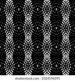 Patrón geométrico de estilo étnico. Ornamento impecable con formas abstractas. Papel pintado en blanco y negro. Resumen de fondo con Patrón repetitivo para la decoración, textil y de tela.