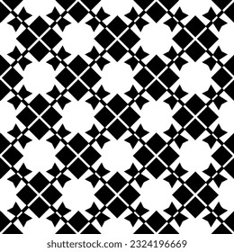 Patrón geométrico de estilo étnico. Ornamento impecable con formas abstractas. Papel pintado en blanco y negro. Resumen de fondo con Patrón repetitivo para la decoración, textil y de tela.