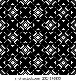 Geometric pattern in ethnic style. Seamless background  with  abstract shapes. Black and white wallpaper. Abstract background  with Repeating pattern for decor, textile and fabric.