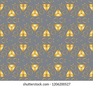 Geometric pattern, executed in a coherent surface. Illustration of a kaleidoscope. The background image