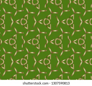 Geometric pattern, executed in a coherent surface. Illustration of a kaleidoscope. The background image. Luxury Geometric Pattern with art deco ornament. 