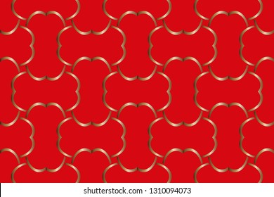 Geometric pattern, executed in a coherent surface. Illustration of a kaleidoscope. The background image. Luxury Geometric Pattern with art deco ornament. 