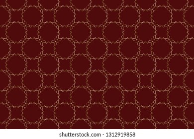 Geometric pattern, executed in a coherent surface. Illustration of a kaleidoscope. The background image. Luxury Geometric Pattern with art deco ornament. Luxury  vector pattern. Vector illustration,