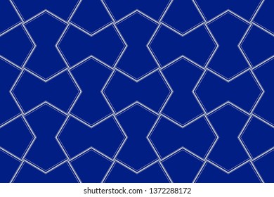 Geometric pattern, executed in a coherent surface. Illustration of a kaleidoscope. The background image. Luxury Geometric Pattern with art deco ornament.