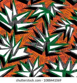 Geometric pattern with exotic motif.