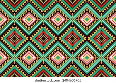 geometric pattern fabric designs ethnic tribal pattern squares in a row circle pattern designs for print Textiles, printing, carpets, clothing busines