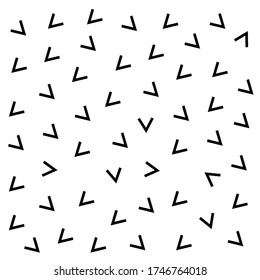Patrón geométrico para la decoración de diseño de moda, forma simple aislada, ilustración vectorial