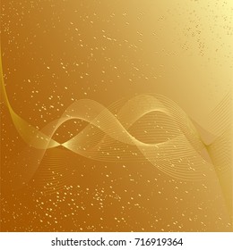 Geometric pattern. Fashion graphic. Golden background design.Modern ornate abstract border.Template for prints, textile, wrapping and decoration, wallpaper. Vector illustration.