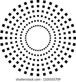 Geometric pattern. Fashion graphic. Vector illustration. Background design. Modern stylish ornament. Template for print, textile, wrapping and decoration. Concentric circles of squares.