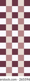 A geometric pattern featuring alternating blocks of maroon, beige, and pink shades, creating a visually appealing design.