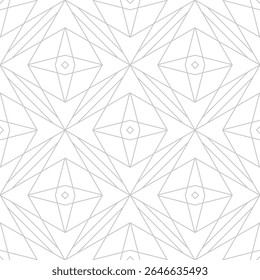 A geometric pattern featuring diamond shapes and lines, suitable for backgrounds or textile designs.