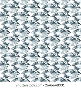 A geometric pattern featuring diamond-like shapes in various shades of gray and white.