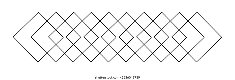 Um padrão geométrico com formas de losango entrelaçadas em um design repetitivo.