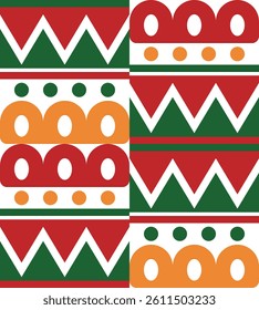 Geometric Pattern. Figures of different shapes. Tribal form. Flowers. Geometric creative design. Beautiful textures. Colorful art. Modern graphic poster. Retro color. Vector illustration