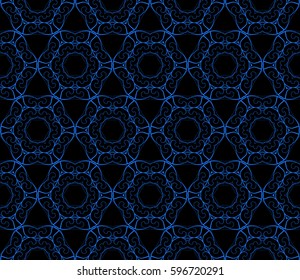 geometric pattern in floral lace style. Ethnic ornament. Vector illustration. For modern interior design, fashion textile print, wallpaper, 