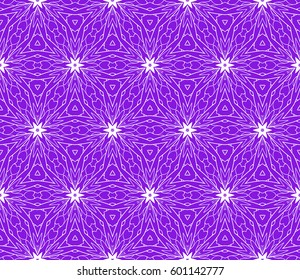 geometric pattern in floral lace style. Ethnic ornament. Vector illustration. For modern interior design, fashion textile print, wallpaper, decor panel