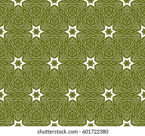 geometric pattern in floral lace style. Ethnic ornament. Vector illustration. For modern interior design, fashion textile print, wallpaper, decor panel