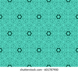geometric pattern in floral lace style. Ethnic ornament. Vector illustration. For modern interior design, fashion textile print, wallpaper, decor panel