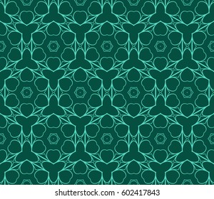 geometric pattern in floral lace style. Ethnic ornament. Vector illustration. For modern interior design, fashion textile print, wallpaper, decor panel