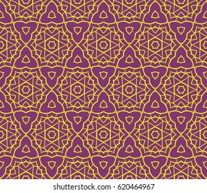 geometric pattern in floral lace style. Ethnic ornament. Vector illustration. For greeting cards, invitations, cover book, fabric, scrapbooks.