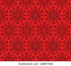 geometric pattern in floral lace style. Ethnic ornament. Vector illustration. For greeting cards, invitations, cover book, fabric, scrapbooks.