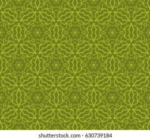 geometric pattern in floral lace style. Ethnic ornament. Vector illustration. For modern interior design, fashion textile print, wallpaper, decor panel