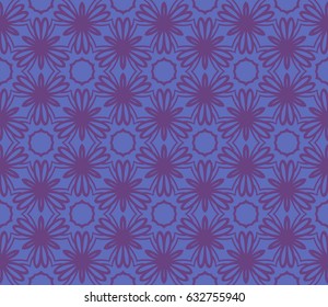 geometric pattern in floral lace style. Ethnic ornament. Vector illustration. For modern interior design, fashion textile print, wallpaper, decor panel