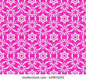geometric pattern in floral lace style. Ethnic ornament. Vector illustration. For greeting cards, invitations, cover book, fabric, scrapbooks.