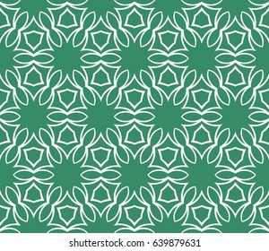 geometric pattern in floral lace style. Ethnic ornament. Vector illustration. For greeting cards, invitations, cover book, fabric, scrapbooks.