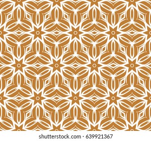 geometric pattern in floral lace style. Ethnic ornament. Vector illustration. For greeting cards, invitations, cover book, fabric, scrapbooks.