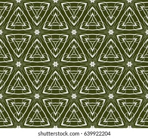 geometric pattern in floral lace style. Ethnic ornament. Vector illustration. For greeting cards, invitations, cover book, fabric, scrapbooks.