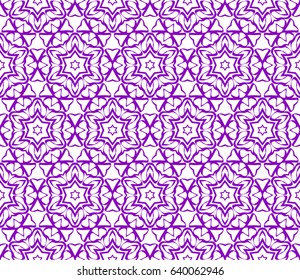 geometric pattern in floral lace style. Ethnic ornament. Vector illustration. For greeting cards, invitations, cover book, fabric, scrapbooks.