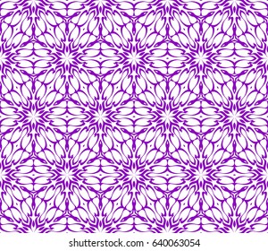 geometric pattern in floral lace style. Ethnic ornament. Vector illustration. For greeting cards, invitations, cover book, fabric, scrapbooks.