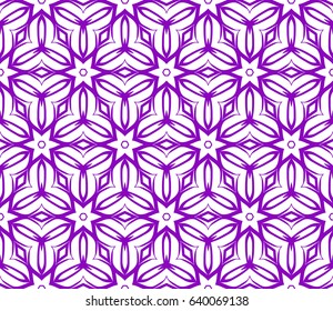 geometric pattern in floral lace style. Ethnic ornament. Vector illustration. For greeting cards, invitations, cover book, fabric, scrapbooks.
