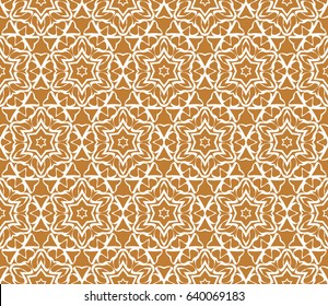 geometric pattern in floral lace style. Ethnic ornament. Vector illustration. For greeting cards, invitations, cover book, fabric, scrapbooks.