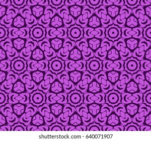 geometric pattern in floral lace style. Ethnic ornament. Vector illustration. For greeting cards, invitations, cover book, fabric, scrapbooks.