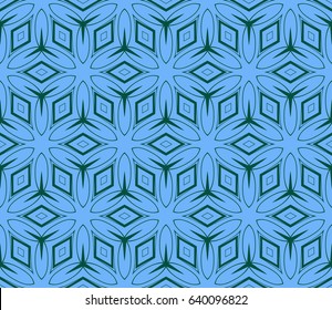 geometric pattern in floral lace style. Ethnic ornament. Vector illustration. For greeting cards, invitations, cover book, fabric, scrapbooks.