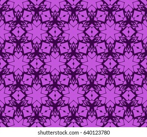 geometric pattern in floral lace style. Ethnic ornament. Vector illustration. For greeting cards, invitations, cover book, fabric, scrapbooks.