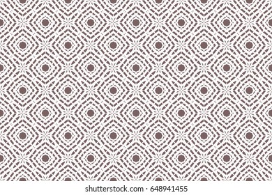 geometric pattern in floral lace style. Ethnic ornament. Vector illustration. For modern interior design, fashion textile print, wallpaper, decor panel