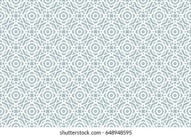 geometric pattern in floral lace style. Ethnic ornament. Vector illustration. For modern interior design, fashion textile print, wallpaper, decor panel