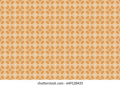 geometric pattern in floral lace style. Ethnic ornament. Vector illustration. For modern interior design, fashion textile print, wallpaper, decor panel