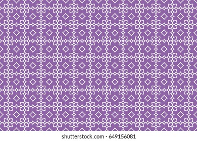 geometric pattern in floral lace style. Ethnic ornament. Vector illustration. For modern interior design, fashion textile print, wallpaper, decor panel