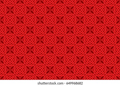 geometric pattern in floral lace style. Ethnic ornament. Vector illustration. For modern interior design, fashion textile print, wallpaper, decor panel