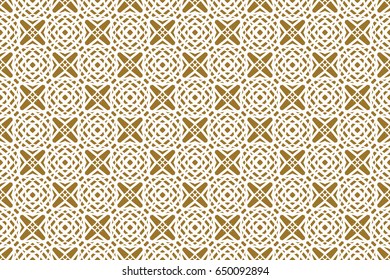 geometric pattern in floral lace style. Ethnic ornament. Vector illustration. For modern interior design, fashion textile print, wallpaper, decor panel