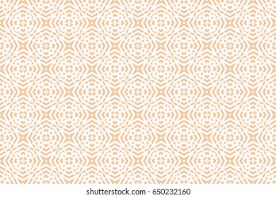 geometric pattern in floral lace style. Ethnic ornament. Vector illustration. For modern interior design, fashion textile print, wallpaper, decor panel